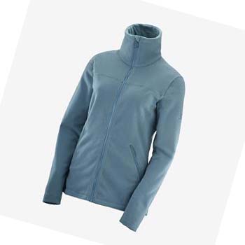 Salomon ESSENTIAL COSY FLEECE Kapucnis Pulóver Női Kék | HU 3111HAP